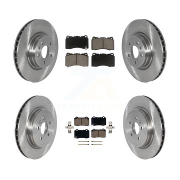 Front Rear Disc Brake Rotors Ceramic Pad Kit For 2017-2019 Tesla X S With Brembo Calipers K8C-103194