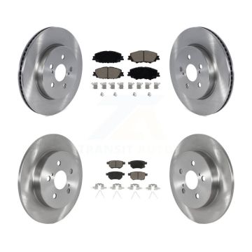 Front Rear Brake Rotors Ceramic Pad Kit For Toyota Corolla 2.0L With Manual Parking K8C-103246