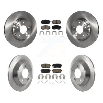 Front Rear Brake Rotor & Ceramic Pad Kit For 18-21 Hyundai Kona Ultimate Limited with FWD K8C-103281