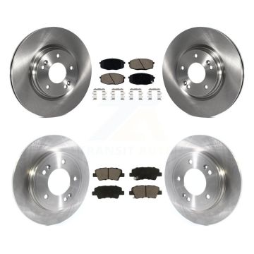 Front Rear Disc Brake Rotors And Ceramic Pads Kit For 2020 Kia Forte 1.6L K8C-103284