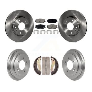 Front Rear Disc Brake Rotors Ceramic Pads And Drum Kit For 2020-2023 Hyundai Venue K8C-103325