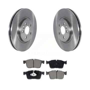 Front Disc Brake Rotors Ceramic Pad Kit For Jaguar F-Pace With 350mm Diameter Rotor K8C-103374