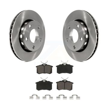 Rear Disc Brake Rotor And Ceramic Pad Kit For 2002 Audi S4 With 256mm Diameter K8C-103385