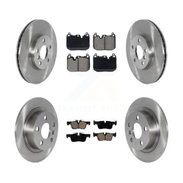 Front Rear Brake Rotor Ceramic Pad Kit For 17-20 Mini Cooper Clubman S With Sport Package K8C-103401