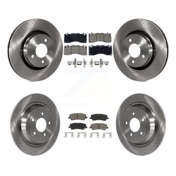 Front Rear Brake Rotor & Ceramic Pad Kit For Ford Mustang V6 with 3.7L With Brembo Brakes K8C-103402