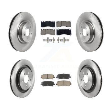 Front Rear Disc Brake Rotors And Ceramic Pads Kit For Ford Mustang K8C-103404