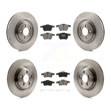 Front Rear Disc Brake Rotors And Ceramic Pads Kit For Jaguar XF XJ XKR XK K8C-103407