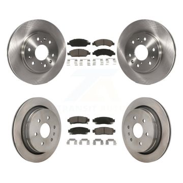 Front Rear Disc Brake Rotors And Ceramic Pads Kit For Cadillac XTS K8C-103413