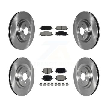 Front Rear Disc Brake Rotor & Ceramic Pad Kit For Lincoln Aviator Ford Police Interceptor K8C-103438