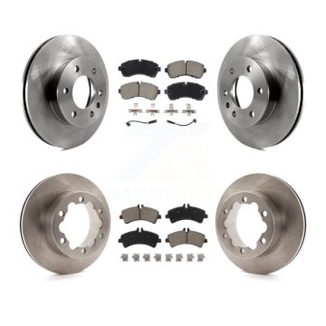 Front Rear Brake Rotor Ceramic Pad Kit For Sprinter 3500 Mercedes-Benz Dodge Freightliner K8C-103442