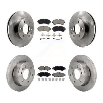 Front Rear Brake Rotors Ceramic Pad Kit For Mercedes-Benz Sprinter 2500 3500 Freightliner K8C-103448