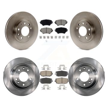 Front Rear Disc Brake Rotors And Ceramic Pads Kit For 2006-2015 Mazda MX-5 Miata K8C-103449