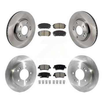 Front Rear Disc Brake Rotor Ceramic Pad Kit For Hyundai Elantra With Manual Parking K8C-103450