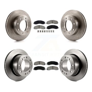 Front Rear Disc Brake Rotors And Ceramic Pads Kit For Ram 2500 3500 K8C-103454