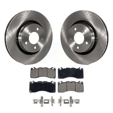 Front Disc Brake Rotors And Ceramic Pads Kit For 2015 Ford Mustang V6 With Brembo Brakes K8C-103468