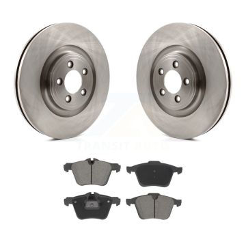 Front Disc Brake Rotors And Ceramic Pads Kit For Jaguar XF XJ XKR XK K8C-103471