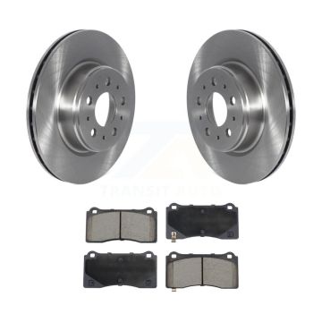 Front Disc Brake Rotor & Ceramic Pad Kit For 2017-2022 Tesla 3 With Gray Painted Calipers K8C-103510