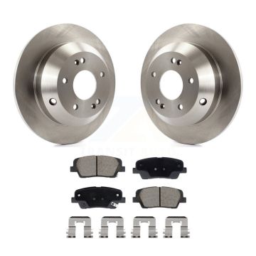 Rear Disc Brake Rotors And Ceramic Pads Kit For Hyundai Santa Fe Sport Kia Sorento XL K8C-103542