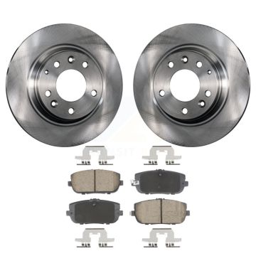 Rear Disc Brake Rotors And Ceramic Pads Kit For 2006-2015 Mazda MX-5 Miata K8C-103547