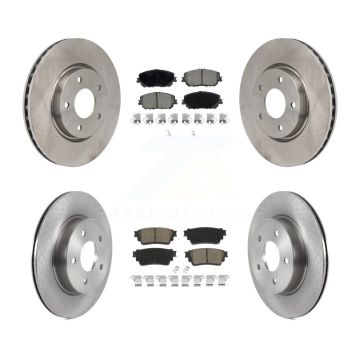 Front Rear Disc Brake Rotors And Ceramic Pads Kit For Nissan Rogue K8C-103590
