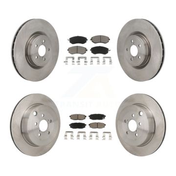 Front Rear Brake Rotor Ceramic Pad Kit For 2019-2020 Toyota 86 Base GT With Brembo Brakes K8C-103596