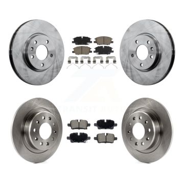Front Rear Disc Brake Rotors And Ceramic Pad Kit For Chevrolet GMC Terrain Equinox Malibu K8C-103618