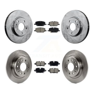Front Rear Brake Rotors & Ceramic Pad Kit For GMC Terrain With 321mm Diameter Rotor K8C-103619