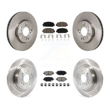 Front Rear Disc Brake Rotors And Ceramic Pads Kit For 2017-2021 Honda Clarity K8C-103626