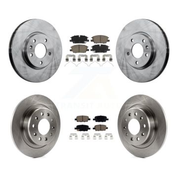 Front Rear Brake Rotor And Ceramic Pad Kit For Chevrolet Malibu With Manual Parking K8C-103645