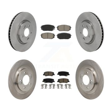 Front Rear Disc Brake Rotors And Ceramic Pads Kit For Hyundai Tucson Kia Sportage K8C-103648