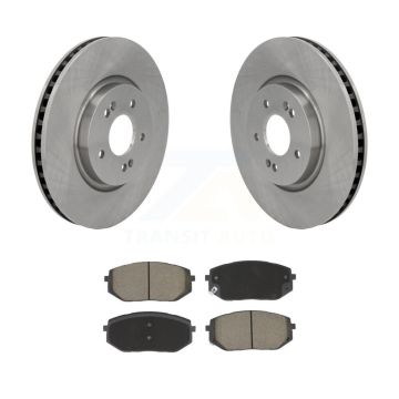 Front Disc Brake Rotors And Ceramic Pad Kit For Hyundai Tucson Kia Sportage Ioniq 5 EV6 6 K8C-103703