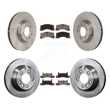 Front Rear Disc Brake Rotors Ceramic Pad Kit (6Pc) For Volkswagen Touareg Porsche Cayenne K8C-103802