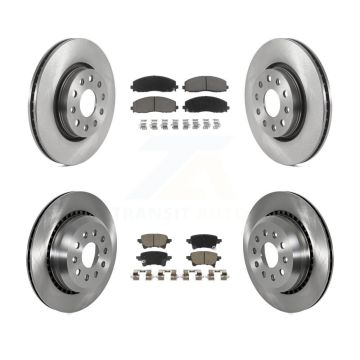 Front Rear Disc Brake Rotors And Ceramic Pads Kit For 2020-2023 Jeep Gladiator K8C-103815