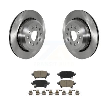 Rear Disc Brake Rotors And Ceramic Pads Kit For Jeep Wrangler Gladiator K8C-103819