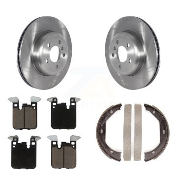 Rear Disc Rotors Ceramic Pads Parking Shoes Kit For BMW 328i xDrive 330i 335i 428i 435i 3 K8C-103869