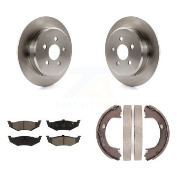 Rear Disc Rotors Ceramic Pads And Parking Shoes Kit For Chrysler PT Cruiser Sebring Neon K8C-103972