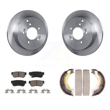 Rear Disc Rotors Ceramic Pads Parking Shoes Kit For Hyundai Tucson Kia Sportage Santa Fe K8C-104172