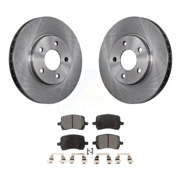 Front Disc Brake Rotors And Semi-Metallic Pads Kit For Chevrolet Malibu Pontiac G6 K8F-100043