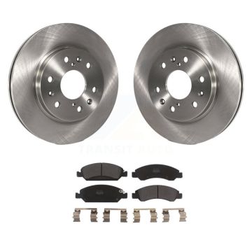 Front Brake Rotors Semi-Metallic Pad Kit For GMC Sierra 1500 Chevrolet Silverado Cadillac K8F-100048