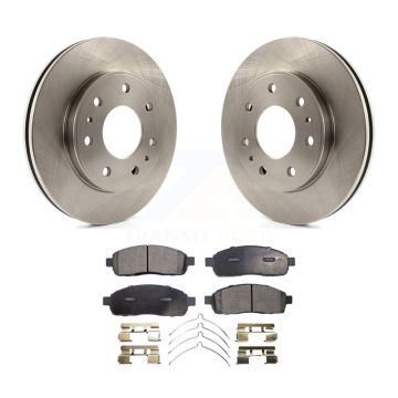 Front Disc Brake Rotors And Semi-Metallic Pads Kit For 2009 Ford F-150 With 7 Lug Wheels K8F-100159
