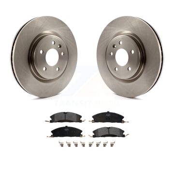 Front Brake Rotor Semi-Metallic Pad Kit For 13 Ford Explorer Sport With Heavy Duty Brakes K8F-100164
