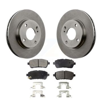 Front Disc Brake Rotors And Semi-Metallic Pads Kit For Ford Fiesta K8F-100168