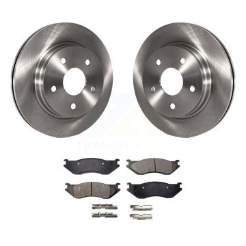 Front Disc Brake Rotors And Semi-Metallic Pads Kit For Dodge Ram 1500 Durango K8F-100209