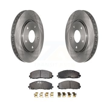 Front Disc Brake Rotors And Semi-Metallic Pads Kit For Dodge Grand Caravan K8F-100229