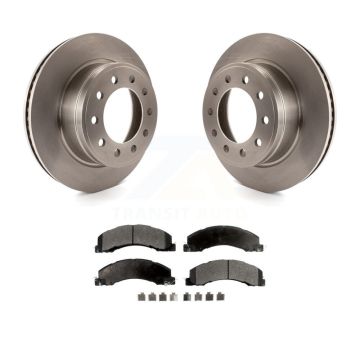 Front Brake Rotors Semi-Metallic Pad Kit For Ram Dodge Sterling Truck 4500 5500 Bullet 45 K8F-100234