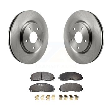 Front Brake Rotor Semi-Metallic Pad Kit For Dodge Grand Caravan Journey Chrysler Pacifica K8F-100239