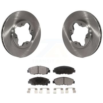 Front Disc Brake Rotors And Semi-Metallic Pads Kit For Honda Accord Acura CL K8F-100258