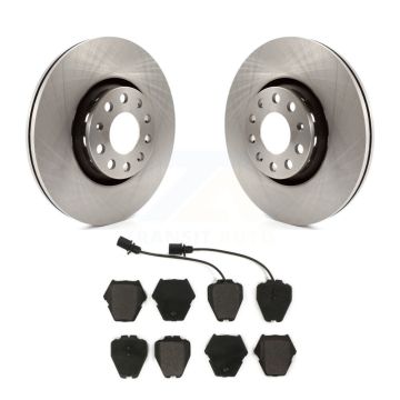 Front Disc Brake Rotors And Semi-Metallic Pads Kit For Audi A8 Quattro K8F-100339