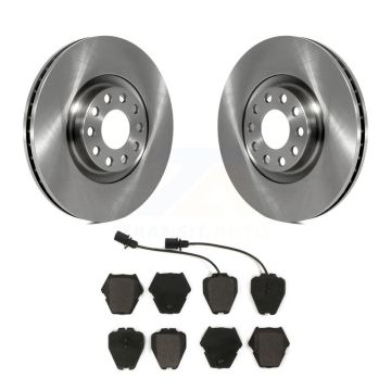 Front Disc Brake Rotors And Semi-Metallic Pads Kit For Audi A4 Quattro S4 A6 S6 K8F-100347