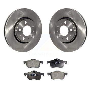 Front Disc Brake Rotors And Semi-Metallic Pads Kit For Volvo S60 XC70 V70 S80 K8F-100350